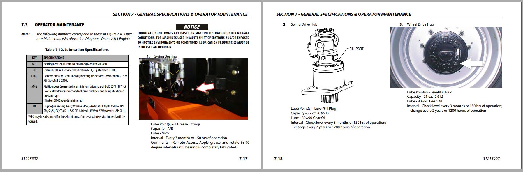 JLG Boom Lifts 600S HC3 660SJ HC3 Operation Safety Manual 31215907 2022 PVC 2001 1