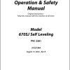 JLG Boom Lifts 670SJ Operation Safety Manual 31221364 2023 PVC 2301