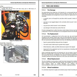 JLG Boom Lifts 670SJ Operation Safety Manual 31221364 2023 PVC 2301 1