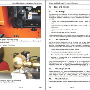 JLG Boom Lifts 800AJ HC3 Operation Safety Manual 31220619 2023 PVC 2207 1