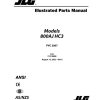 JLG Boom Lifts 800AJ HC3 Parts Manual 31215888 2023 PVC 2007