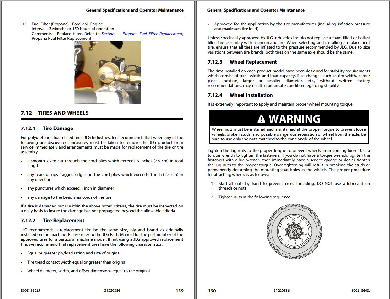 JLG Boom Lifts 800S 860SJ Operation Safety Manual 31220386 2023 PVC 2207 1