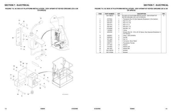 JLG Boom Lifts E300A Parts Manual 31222492 2023 PVC 2401 1