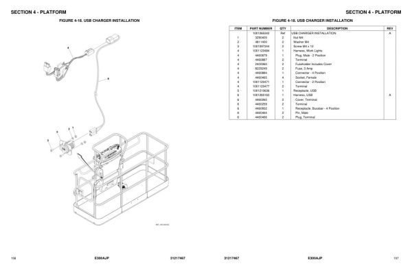 JLG Boom Lifts E300AJ E300AJP Parts Manual 31217467 2022 PVC 2107 1