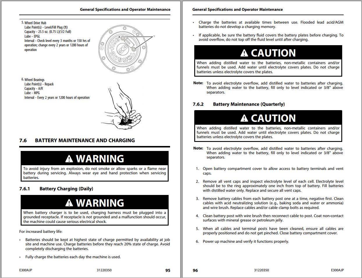JLG Boom Lifts E300AJP Operation Safety Manual 31220350 2022 PVC 2207 1
