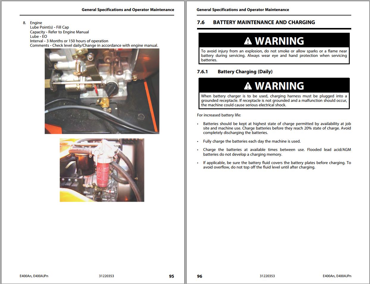JLG Boom Lifts E400AJPnarrow E400Anarrow Operation Safety Manual 31220353 2023 PVC 2207 1