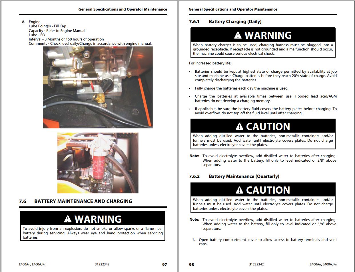 JLG Boom Lifts E400AJPnarrow E400Anarrow Operation Safety Manual 31222342 2023 PVC 2307 1