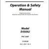 JLG Boom Lifts E450AJ Operation Safety Manual 31220356 2022 PVC 2207
