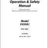 JLG Boom Lifts E450AJ Operation Safety Manual 31222345 2023 PVC 2307