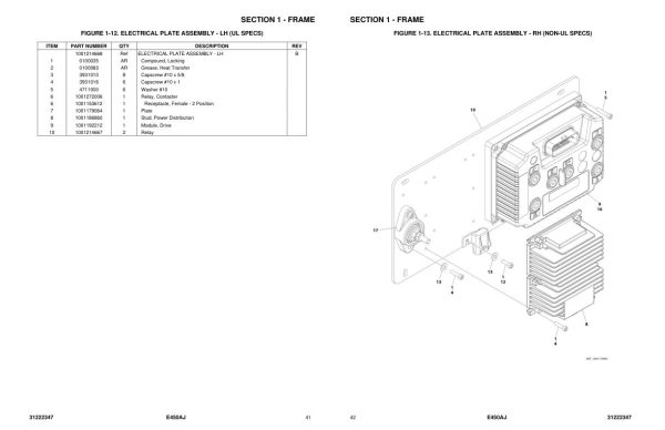 JLG Boom Lifts E450AJ Parts Manual 31222347 2023 PVC 2307 1