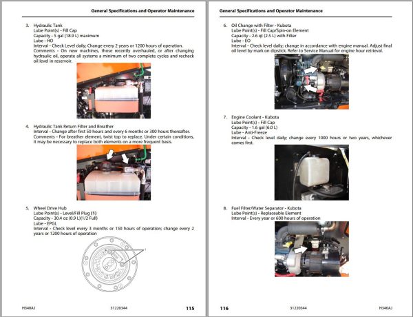 JLG Boom Lifts H340AJ Operation Safety Manual 31220344 2023 PVC 2207 1