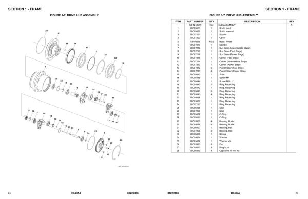JLG Boom Lifts H340AJ Parts Manual 31222486 2023 PVC 2401 1