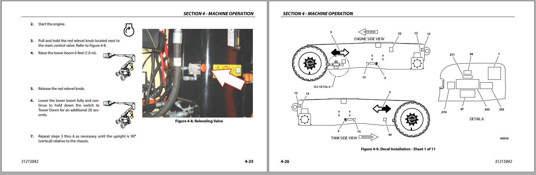 JLG Boom Lifts H800AJ Operation Safety Manual 31215042 2023 PVC 2001 1