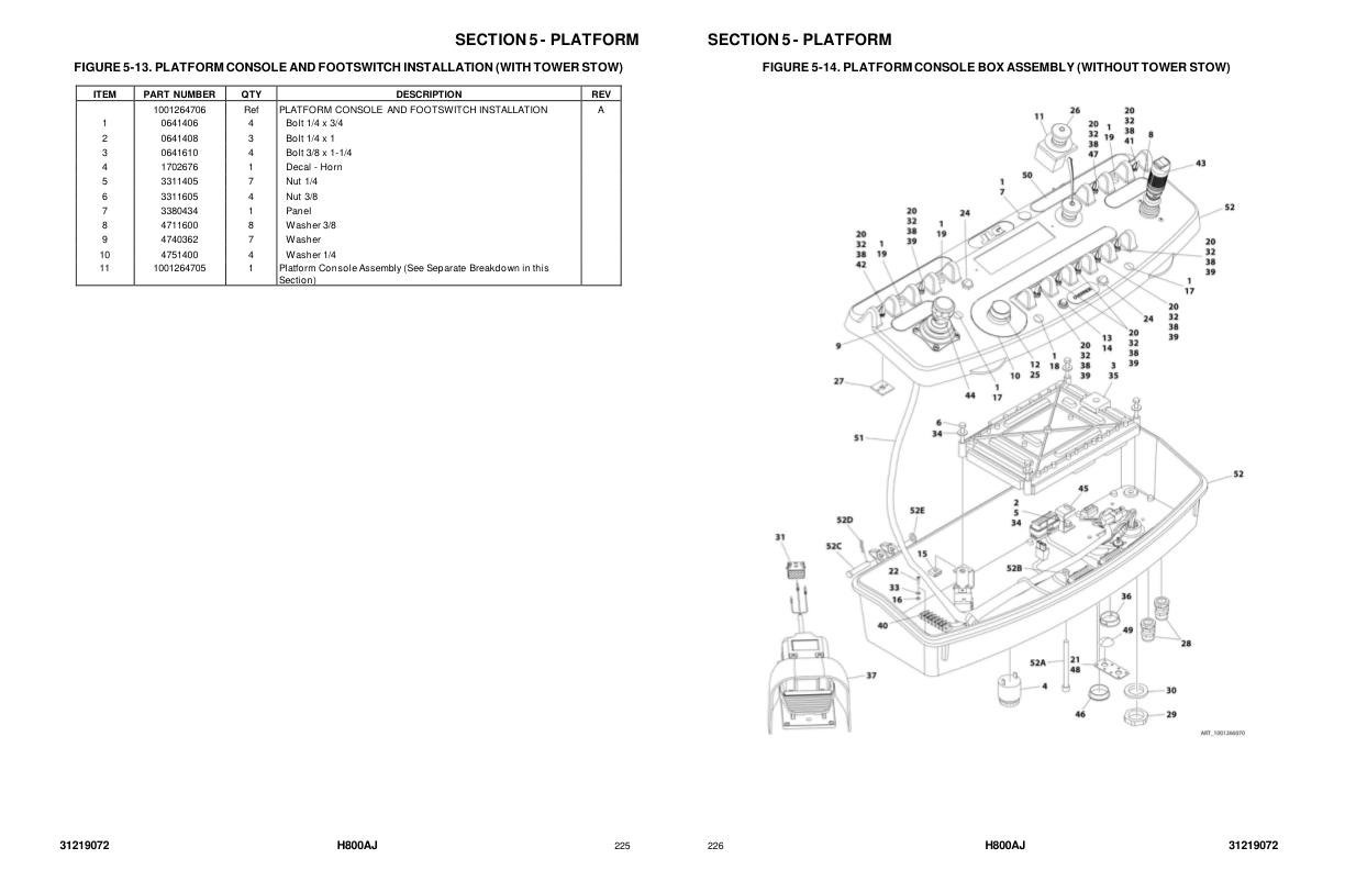 JLG Boom Lifts H800AJ Parts Manual 31219072 2022 PVC 2107 1