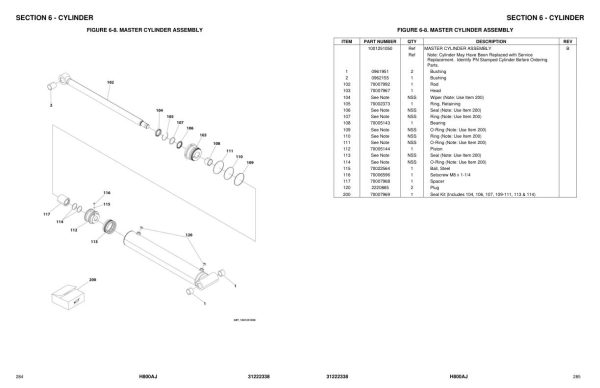 JLG Boom Lifts H800AJ Parts Manual 31222338 2024 PVC 2307 1
