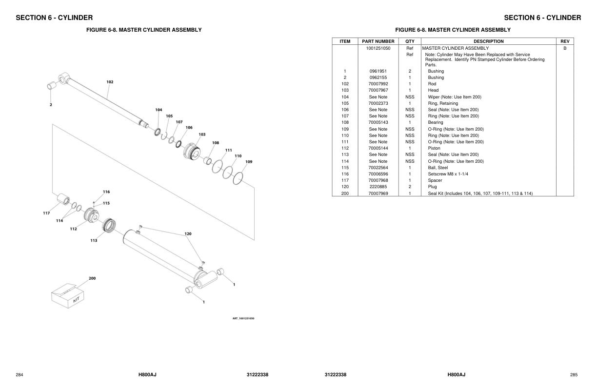 JLG Boom Lifts H800AJ Parts Manual 31222338 2024 PVC 2307 1