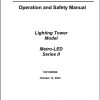 JLG Light Towers Metro LED Series II Operation Safety Manual 1001309590 2023