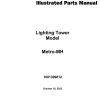 JLG Light Towers Metro MH Parts Manual 1001309812 2023