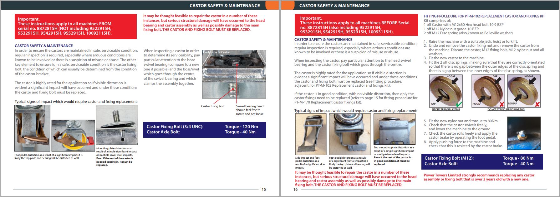 JLG POWER TOWERS Vertical Masts ECOLIFT ECOLIFTWR Operation Maintenance Manual 1001305330 2023 1