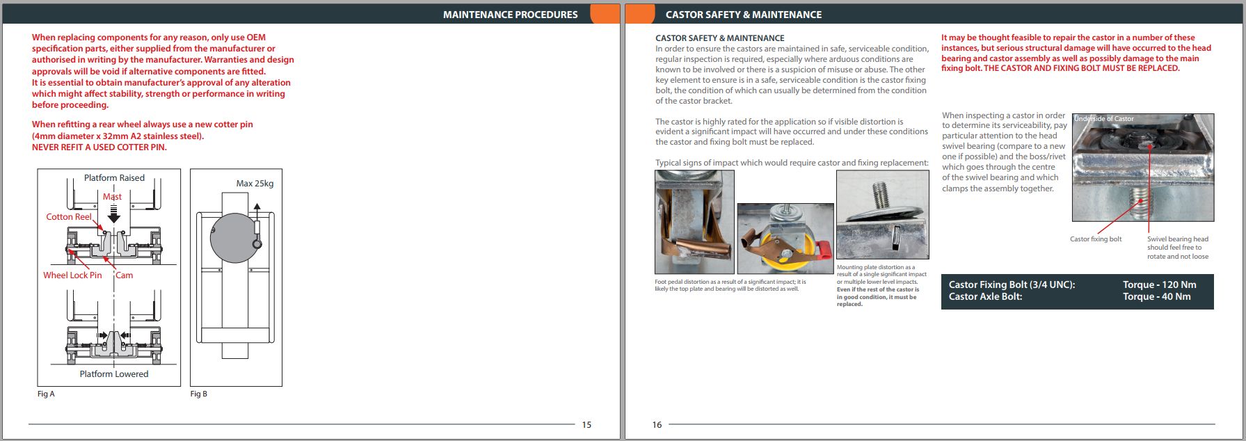 JLG POWER TOWERS Vertical Masts ECOLIFT S Operation Maintenance Manual 1001308874 2023 1