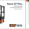 JLG POWER TOWERS Vertical Masts NANO SP PLUS Operation Maintenance Manual 1001305924 2023