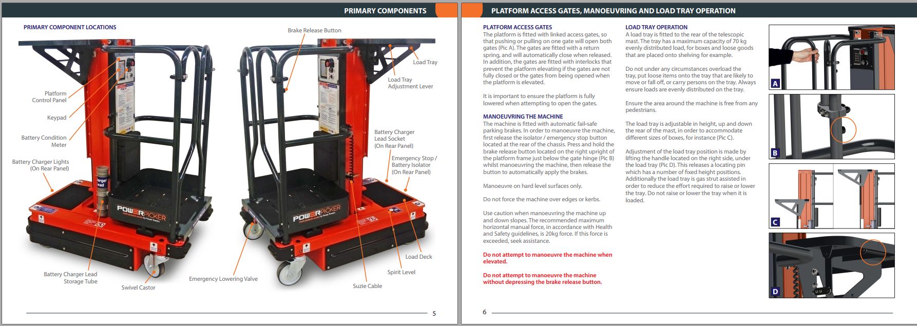 JLG POWER TOWERS Vertical Masts POWER PICKER Operation Maintenance Manual 1001308867 2023 1