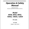 JLG SKYTRAK Telehandlers 10042 10054 12054 6036 6042 8042 Operation Safety Manual 31211849 2022 PVC