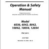 JLG SKYTRAK Telehandlers 10042 10054 12054 6036 6042 8042 Operation Safety Manual 31211952 2023 PVC