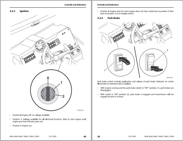JLG SKYTRAK Telehandlers 10042 10054 12054 6036 6042 8042 Operation Safety Manual 31211952 2023 PVC 1