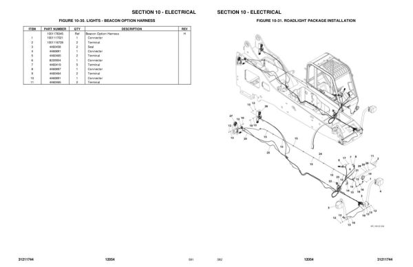 JLG SKYTRAK Telehandlers 12054 Parts Manual 31211744 2023 PVC 2111 1
