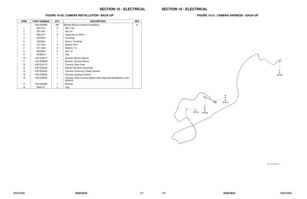 JLG SKYTRAK Telehandlers 6036 6042 Parts Manual 31211016 2023 1