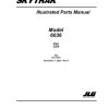 JLG SKYTRAK Telehandlers 6036 Parts Manual 31211851 2023 PVC 2205
