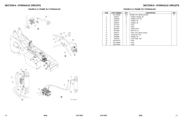 JLG SKYTRAK Telehandlers 6042 Parts Manual 31211622 2023 PVC 2105 1