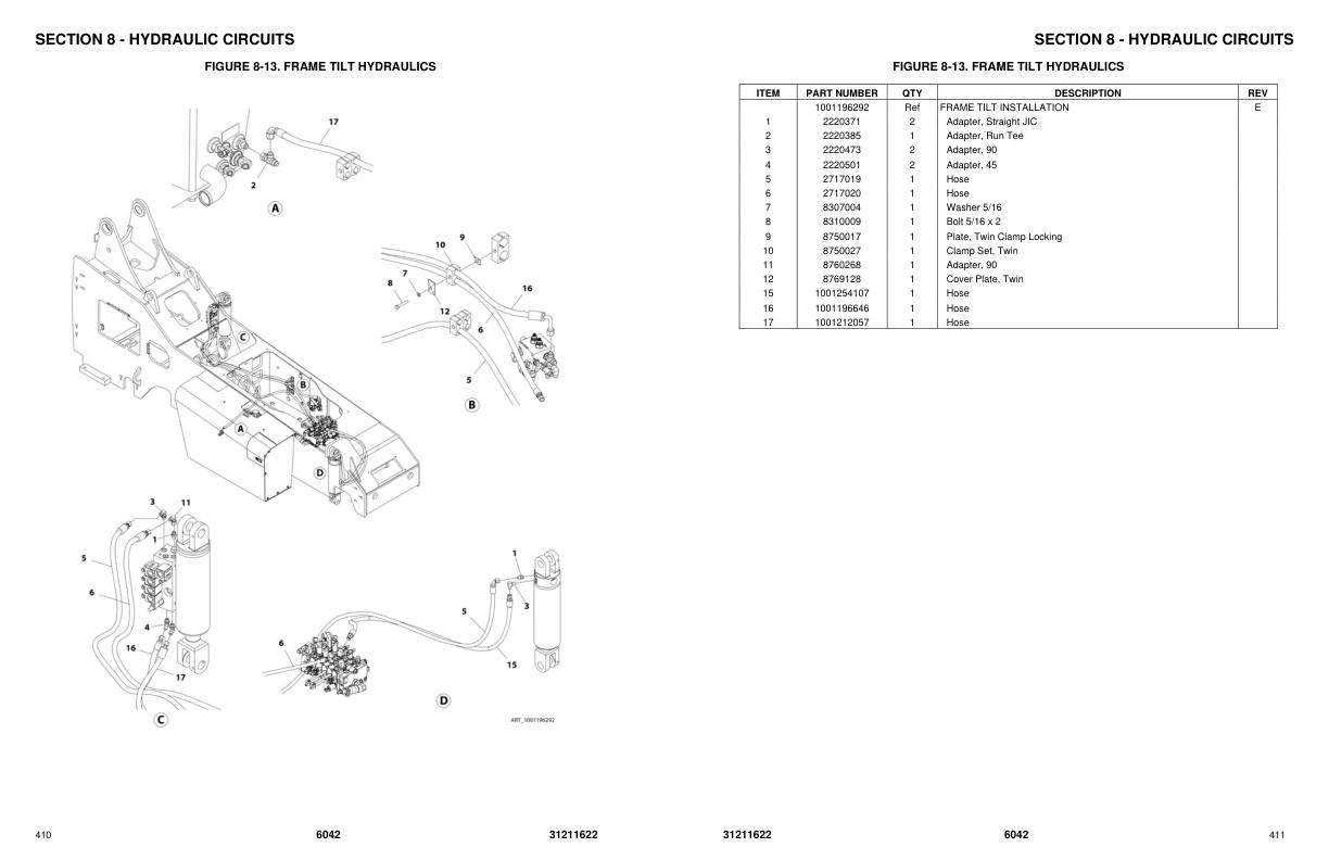 JLG SKYTRAK Telehandlers 6042 Parts Manual 31211622 2023 PVC 2105 1