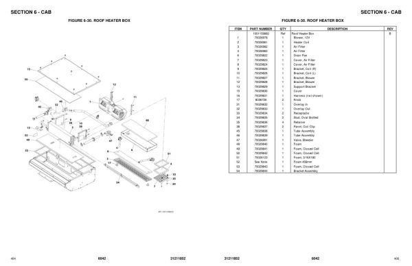 JLG SKYTRAK Telehandlers 6042 Parts Manual 31211852 2023 PVC 2205 1