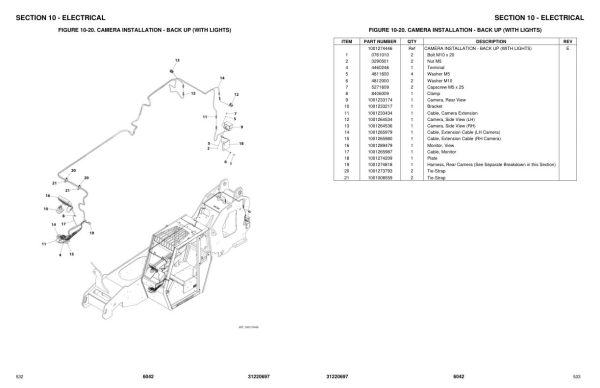 JLG SKYTRAK Telehandlers 6042 Parts Manual 31220697 2023 PVC 2305 2311 1