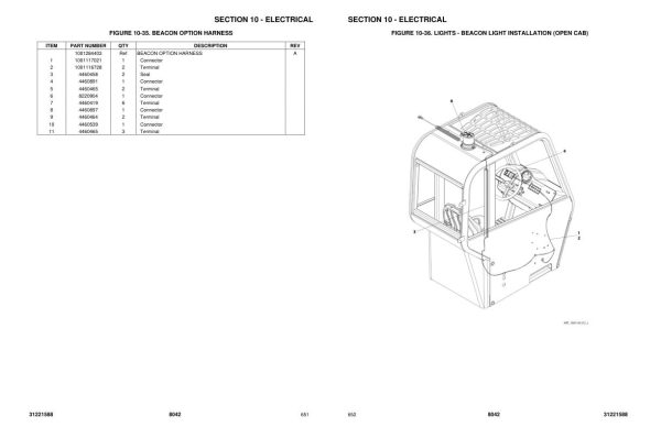 JLG SKYTRAK Telehandlers 8042 Parts Manual 31221588 2023 PVC 2305 1