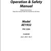 JLG Scissor Lifts AE1932 Operation Safety Manual 31220305 2023 PVC 2204
