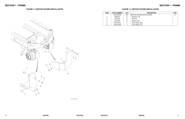 JLG Scissor Lifts AE1932 Parts Manual 31219133 2022 PVC 2110 1