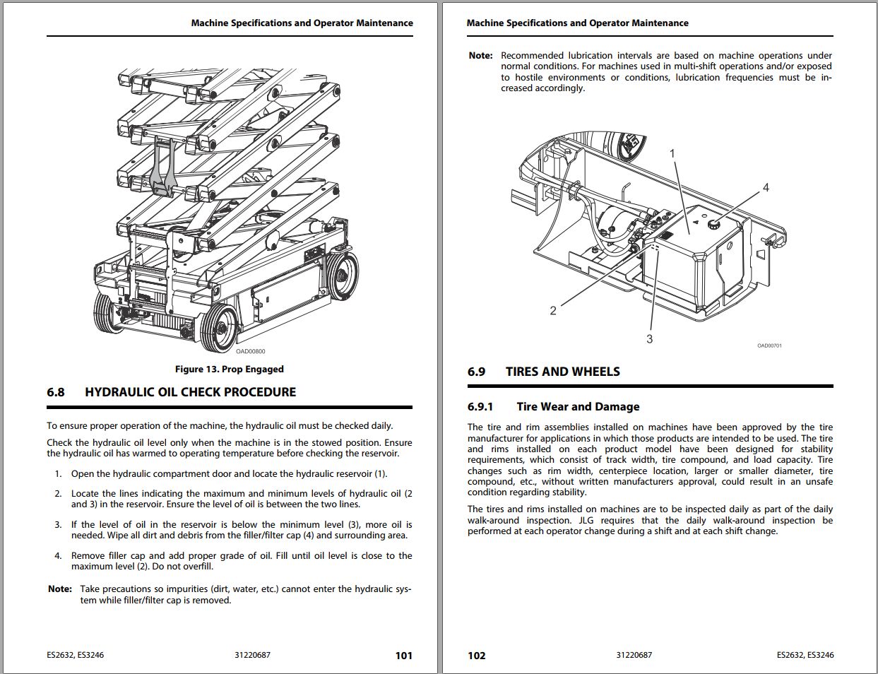 JLG Scissor Lifts ES2632 ES3246 Operation Safety Manual 31220687 2023 PVC 2210 1