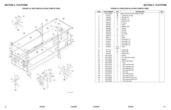 JLG Scissor Lifts ES3246 Parts Manual 31220694 2023 PVC 2210 1