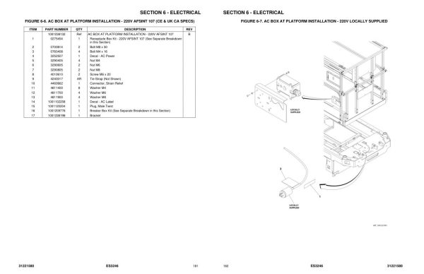 JLG Scissor Lifts ES3246 Parts Manual 31221580 2023 PVC 2304 1