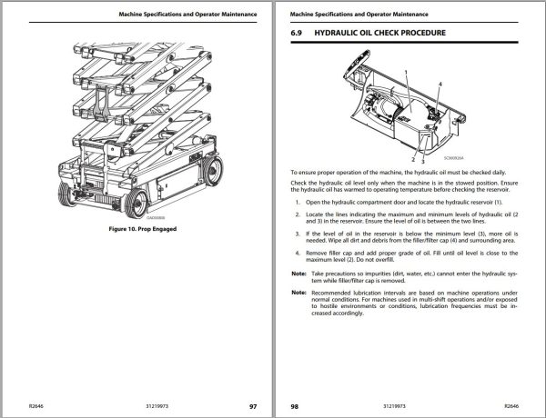 JLG Scissor Lifts R2646 Operation Safety Manual 31219973 2023 PVC 2110 1