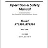 JLG Scissor Lifts RT3394 RT4394 Operation Safety Manual 31219999 2022 PVC 2204