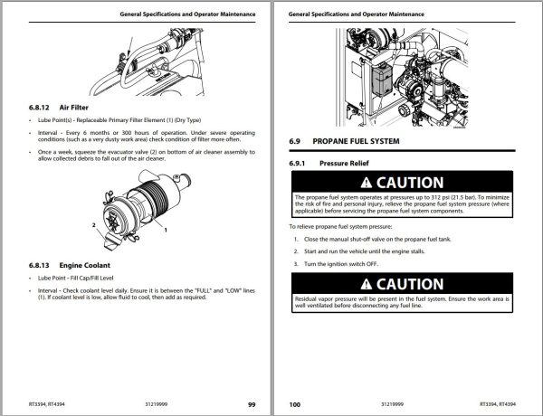 JLG Scissor Lifts RT3394 RT4394 Operation Safety Manual 31219999 2022 PVC 2204 1