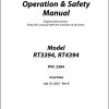 JLG Scissor Lifts RT3394 RT4394 Operation Safety Manual 31221544 2023 PVC 2304
