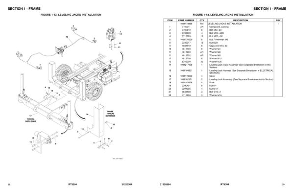 JLG Scissor Lifts RT5394 Parts Manual 31220304 2023 PVC 2204 1