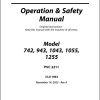 JLG Telehandlers 1043 1055 1255 742 943 Operation Safety Manual 31211963 2023 PVC 2211