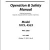 JLG Telehandlers 1075 4523 Operation Safety Manual 31211883 2022 PVC 2205