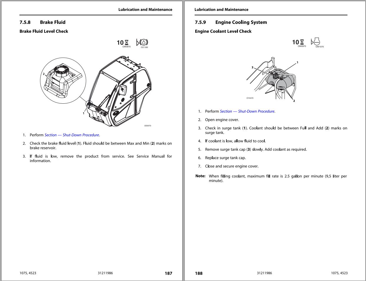 JLG Telehandlers 1075 4523 Operation Safety Manual 31211986 2023 PVC 2211 1